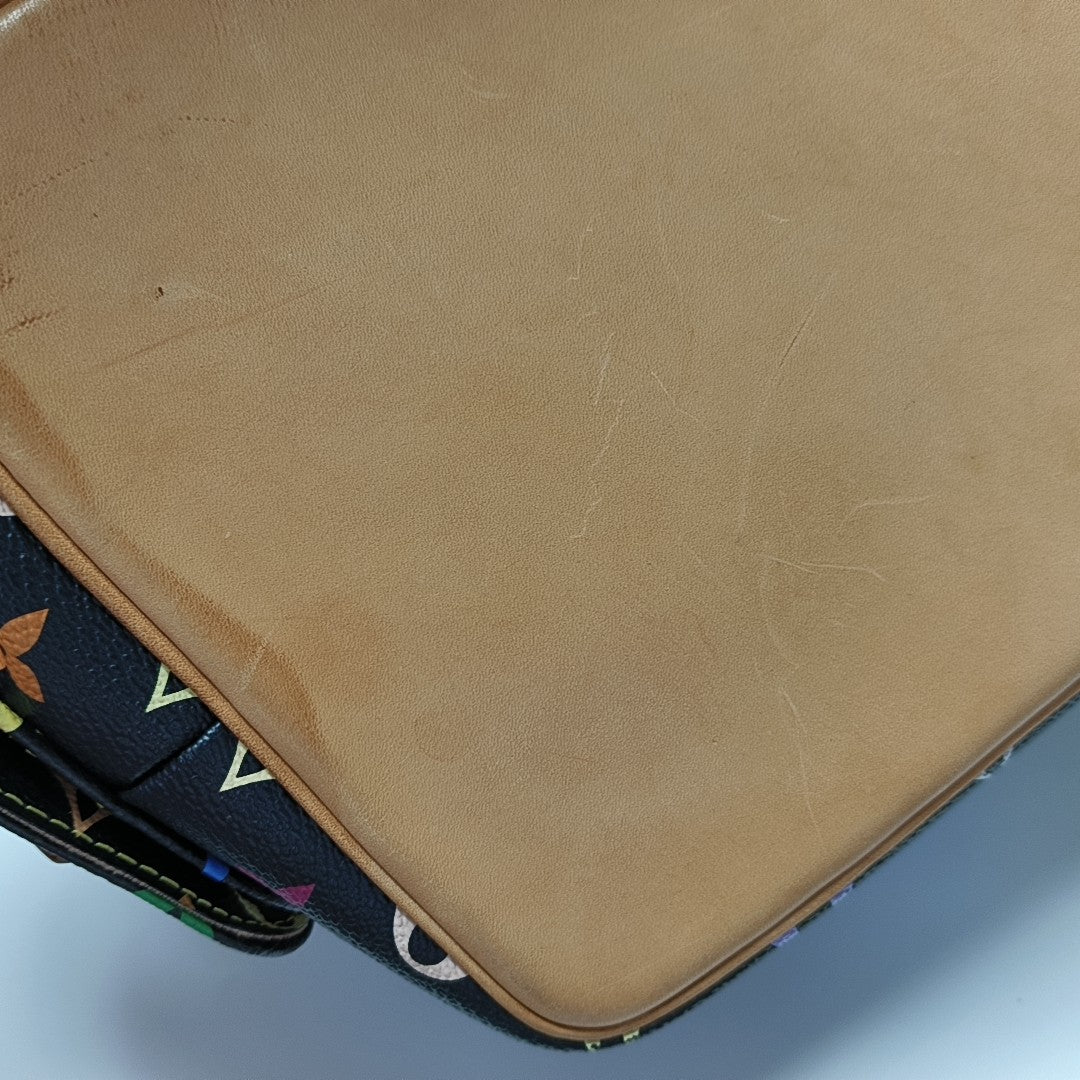 LV × TM NÉONOÉ MM Monogram Coated Canvas Black