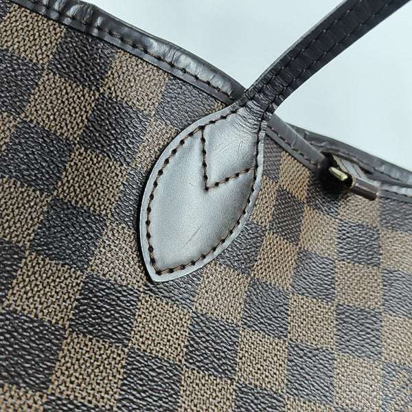 NEVERFULL MM Damier Ebene Coated Canvas Brown