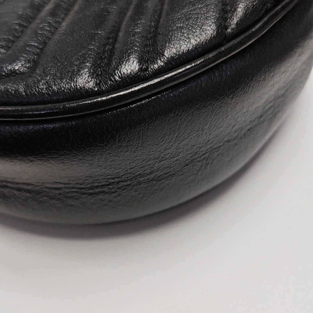 GG Marmont Mini Quilted Calfskin Black