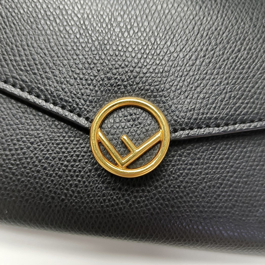 Calfskin Crossbody Bag Black