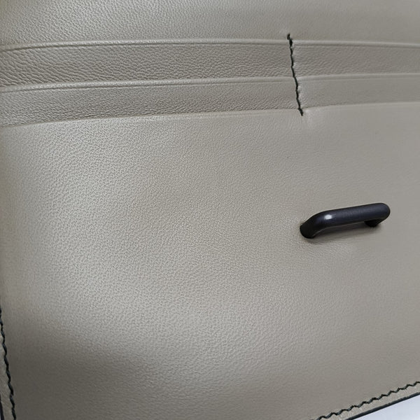 Chain Wallet Lambskin Gray