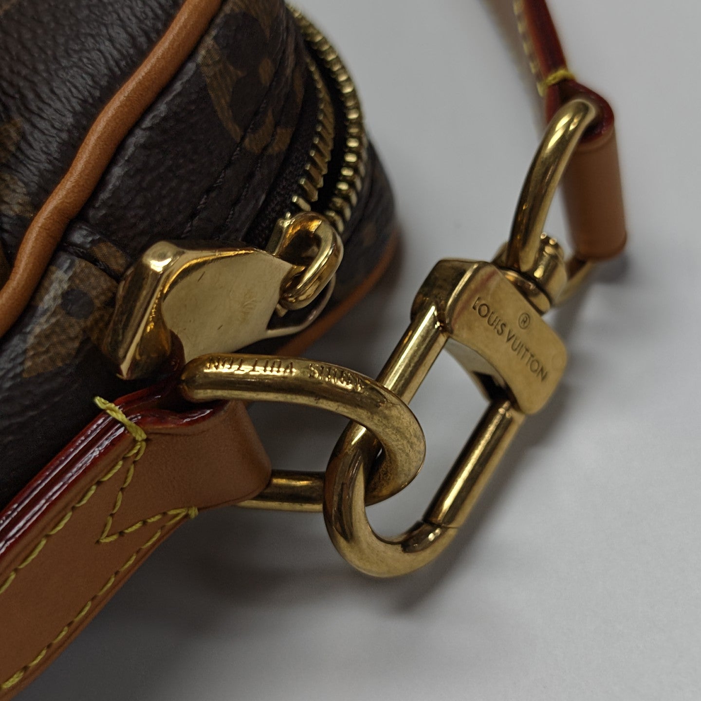 VINTAGE TROCADERO 27 Monogram Coated Canvas Brown