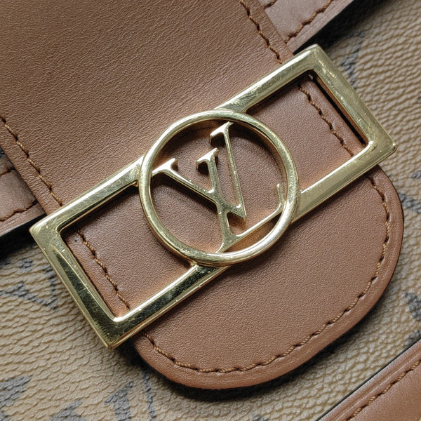 DAUPHINE MM Monogram Coated Canvas Brown
