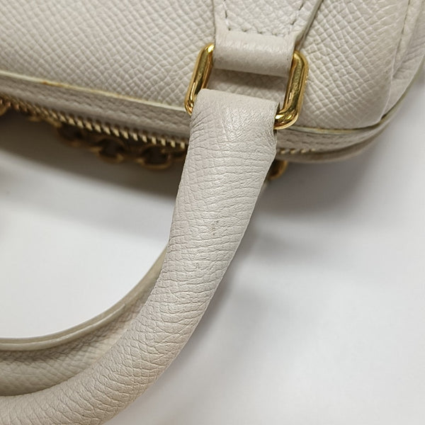 Calfskin Shoulder Bag Mini White