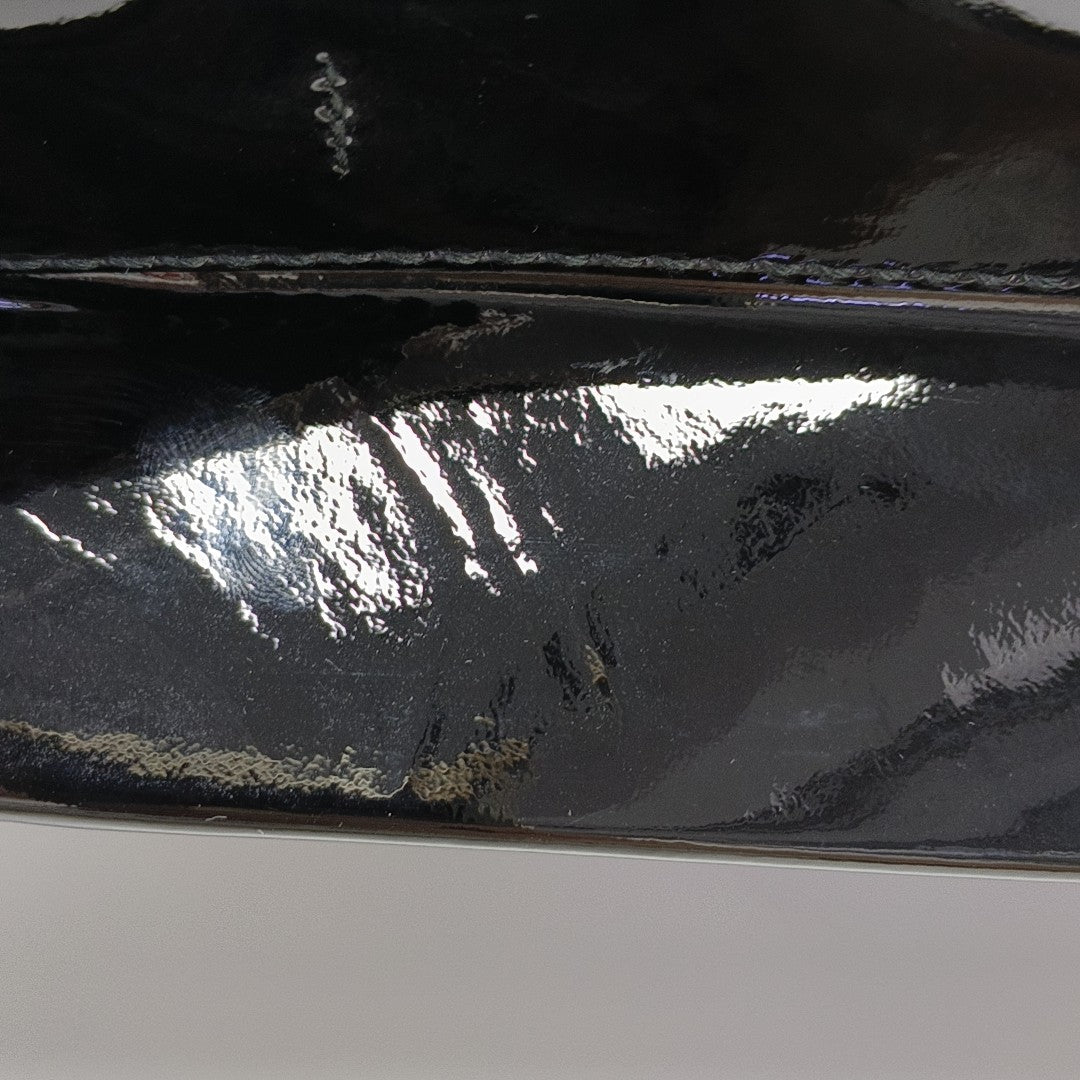 Shopping Bag Super Mini Patent Leather Black