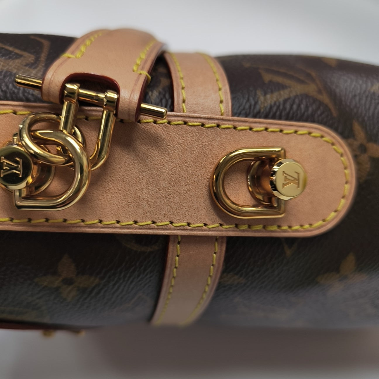 DUFFLE Monogram Coated Canvas Brown