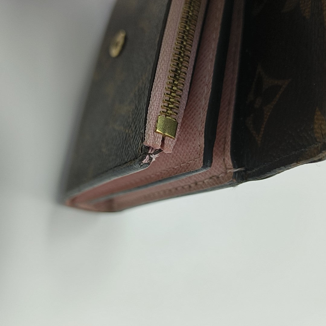 ARIANE Monogram Coated Canvas Brown Wallet