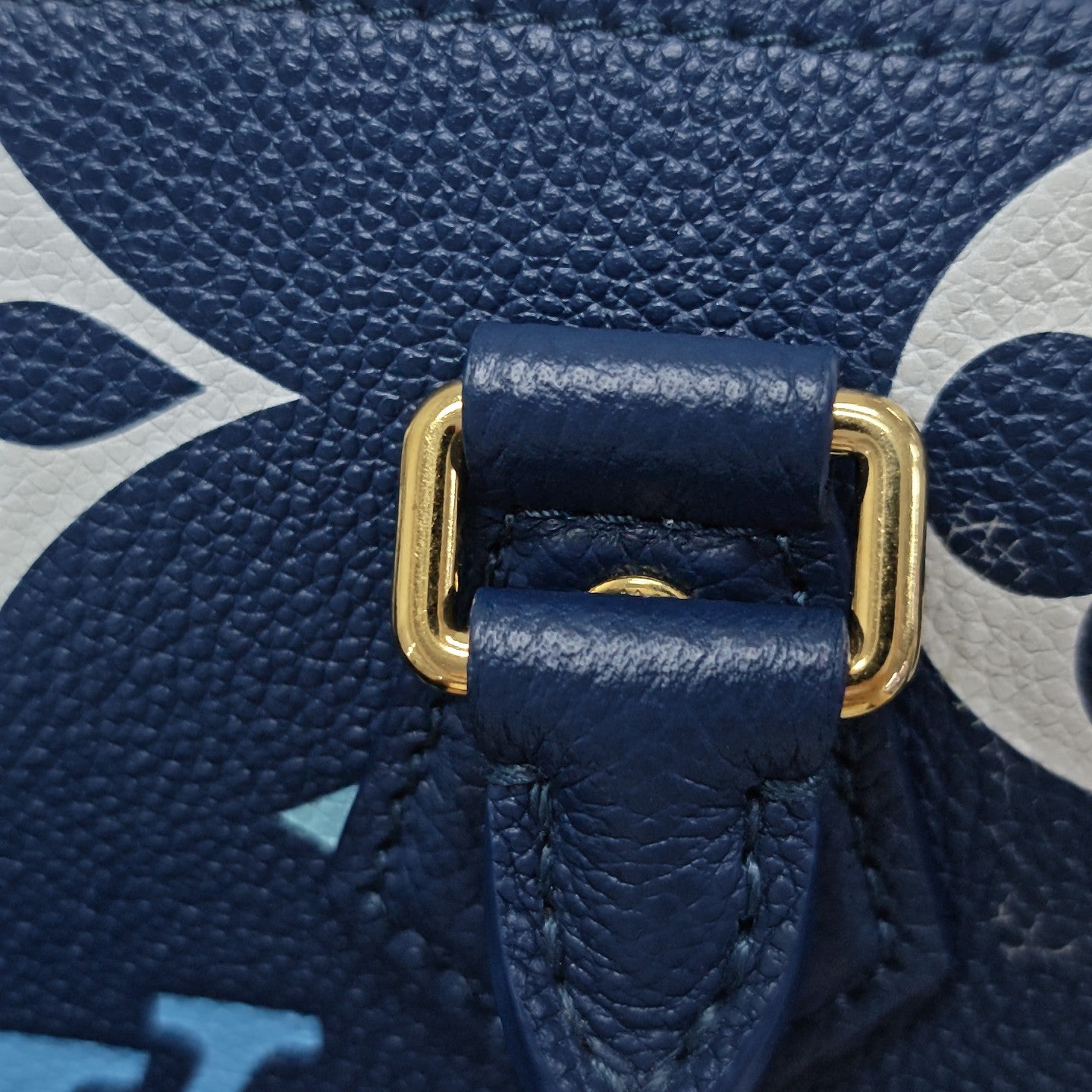 SPEEDY 20 Monogram Calfskin Blue