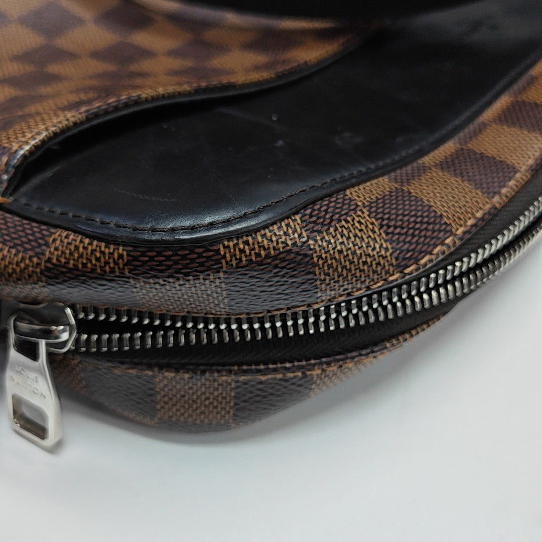 JAKE NM Damier Ebene Coated Canvas Brown