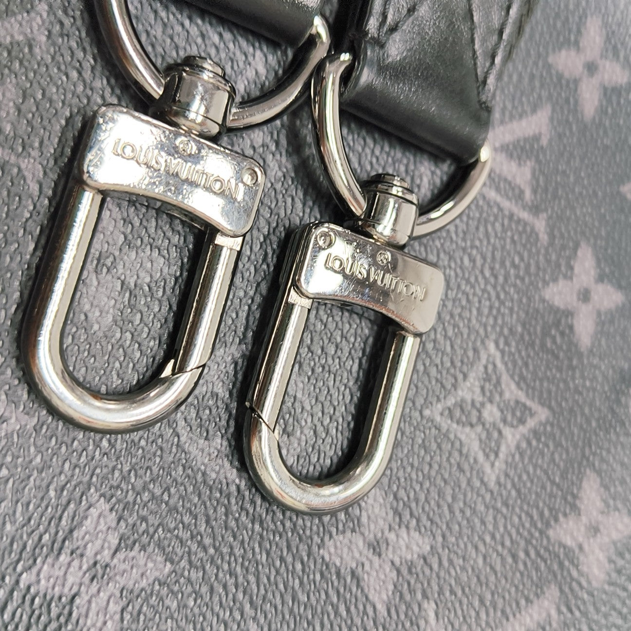 TRIO Monogram Coated Canvas Gray