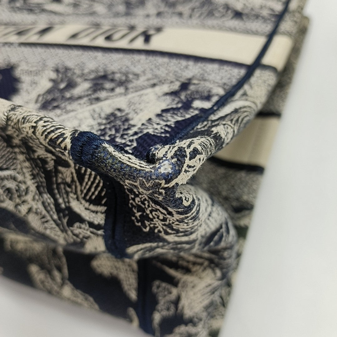Book Tote Medium Fabric Blue