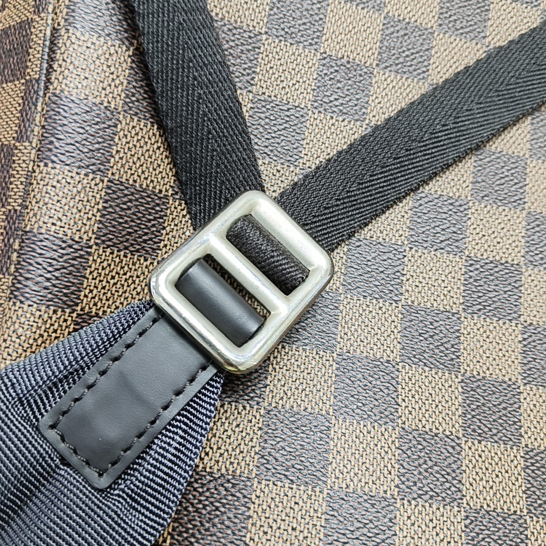 JAKE Damier Ebene Coated Canvas Brown