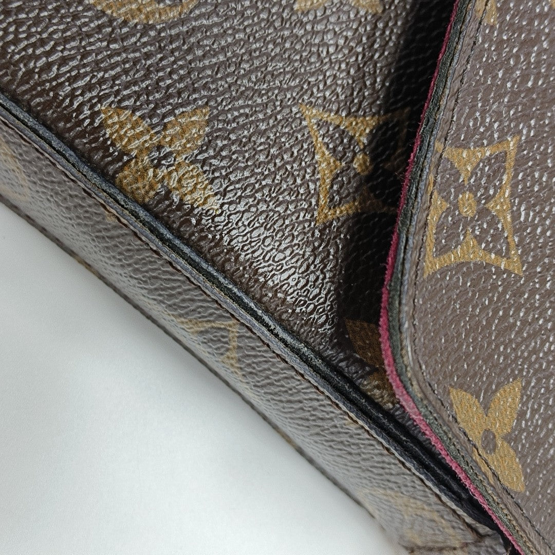 FÉLICIE Monogram Coated Canvas Brown