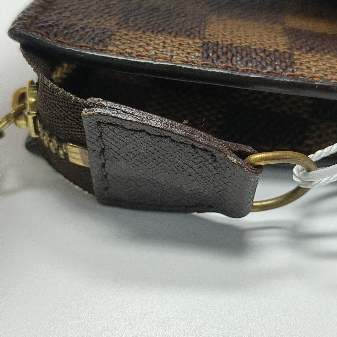 BUCKET Damier Ebene Coated Canvas Brown