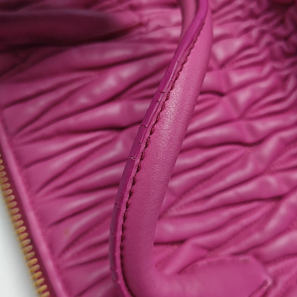 Quilted Lambskin Tote Bag Red