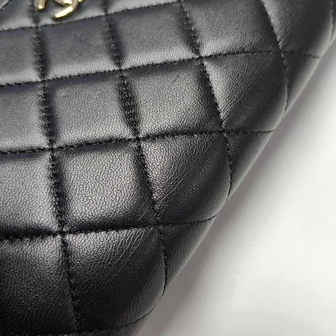 WOC Quilted Lambskin Black