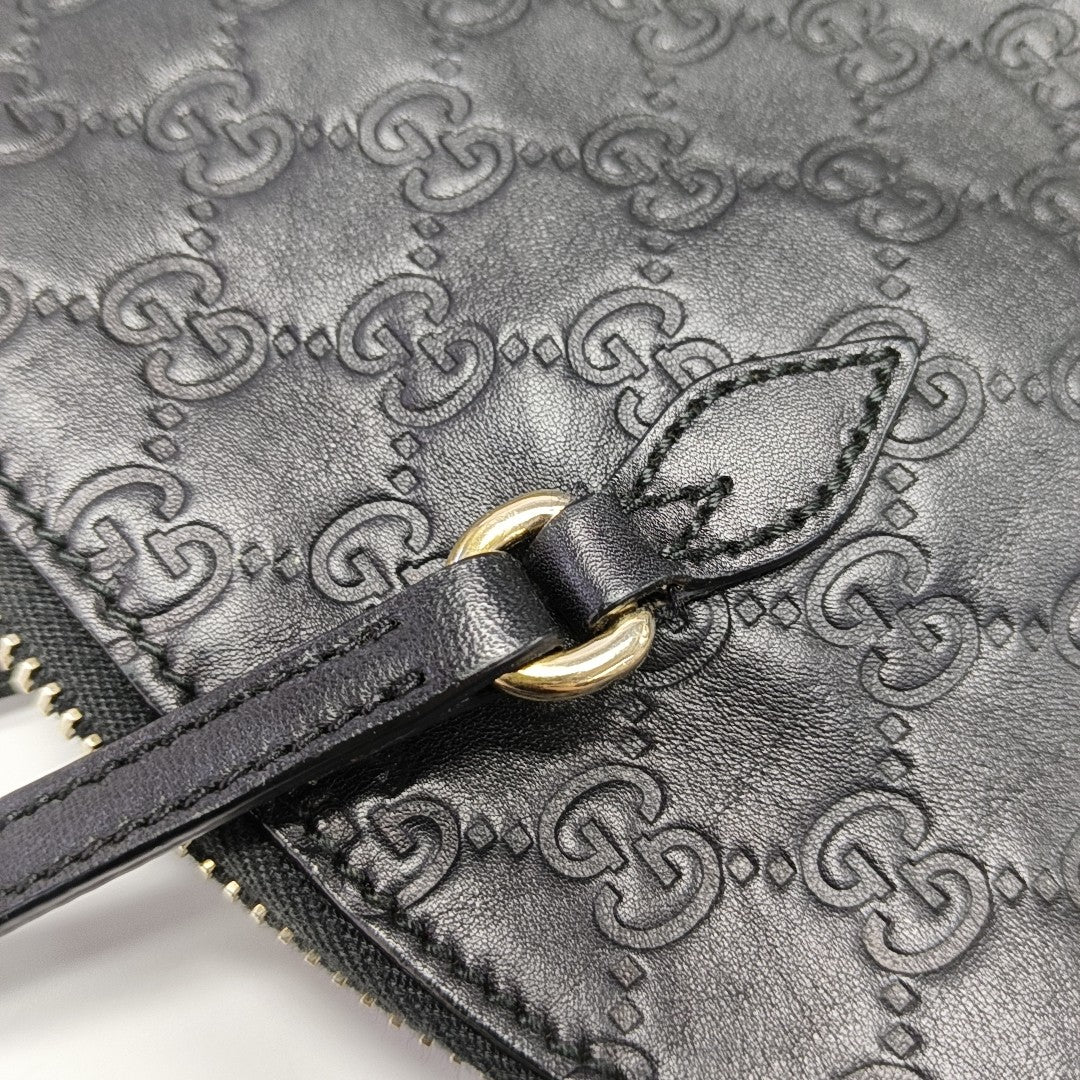Bree Monogram Calfskin Black
