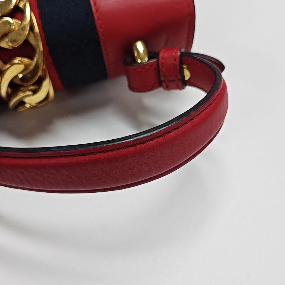 Sylvie Mini Calfskin Red