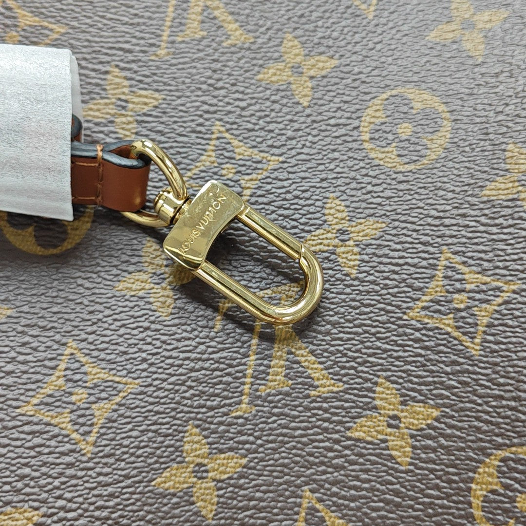 NÉONOÉ MM Monogram Coated Canvas Brown