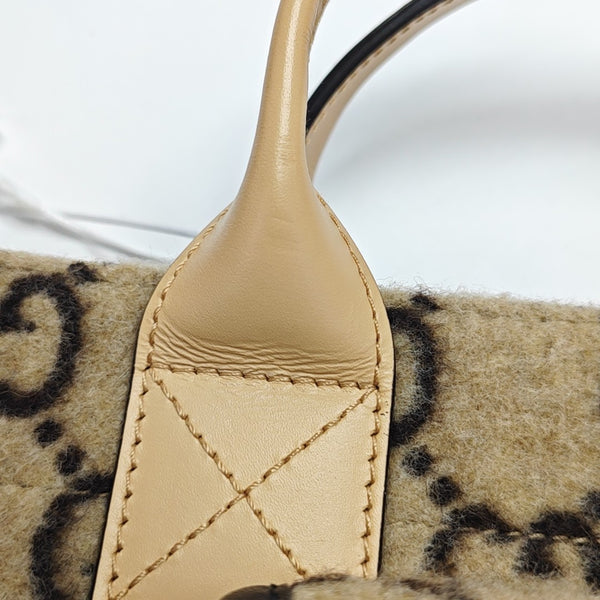 Monogram Felt Tote Bag Beige