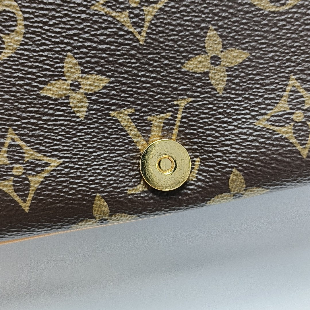 DIANE Monogram Coated Canvas Brown