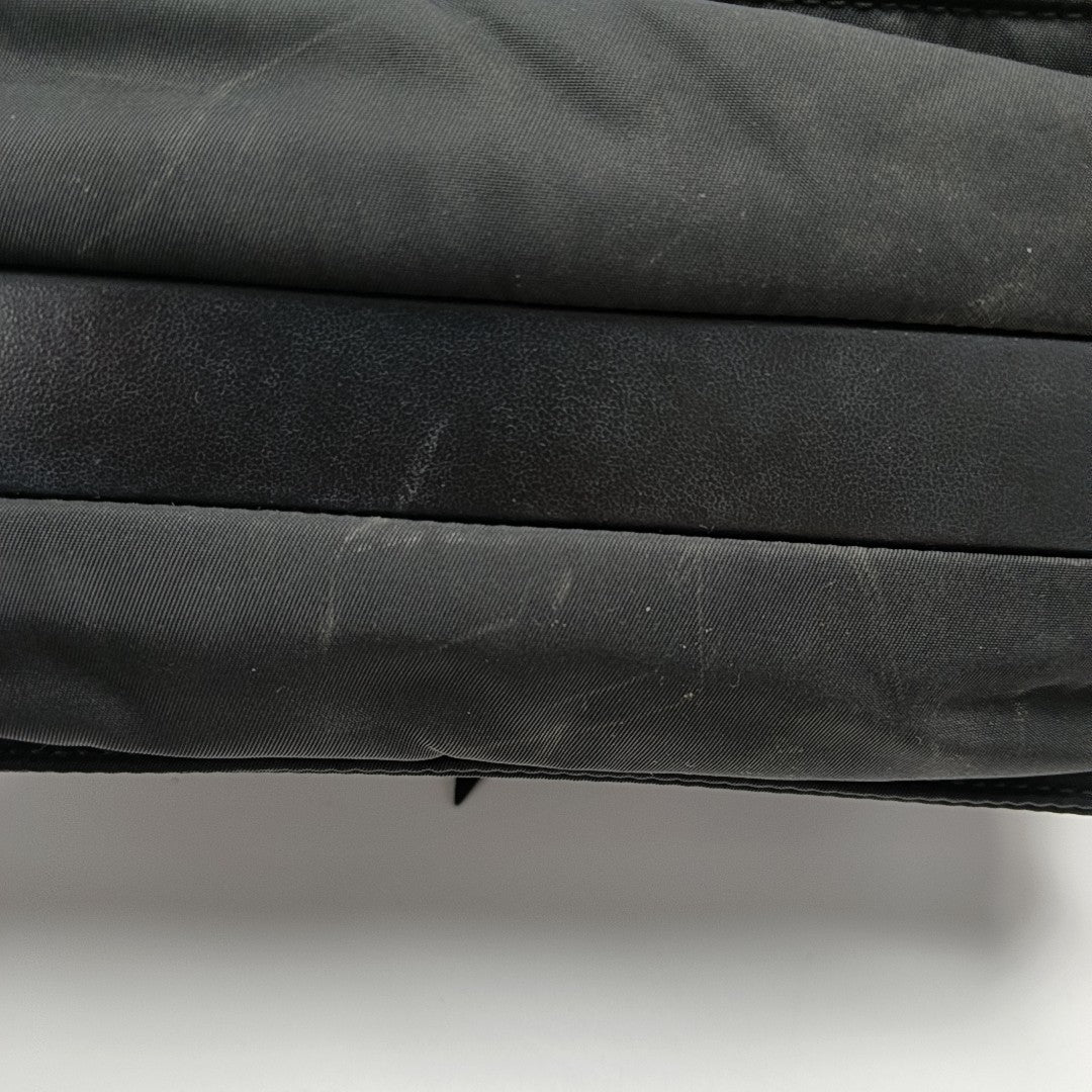 Nylon Shoulder Bag Small Black