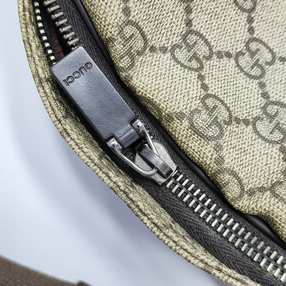 Monogram Coated Canvas Backpack Brown