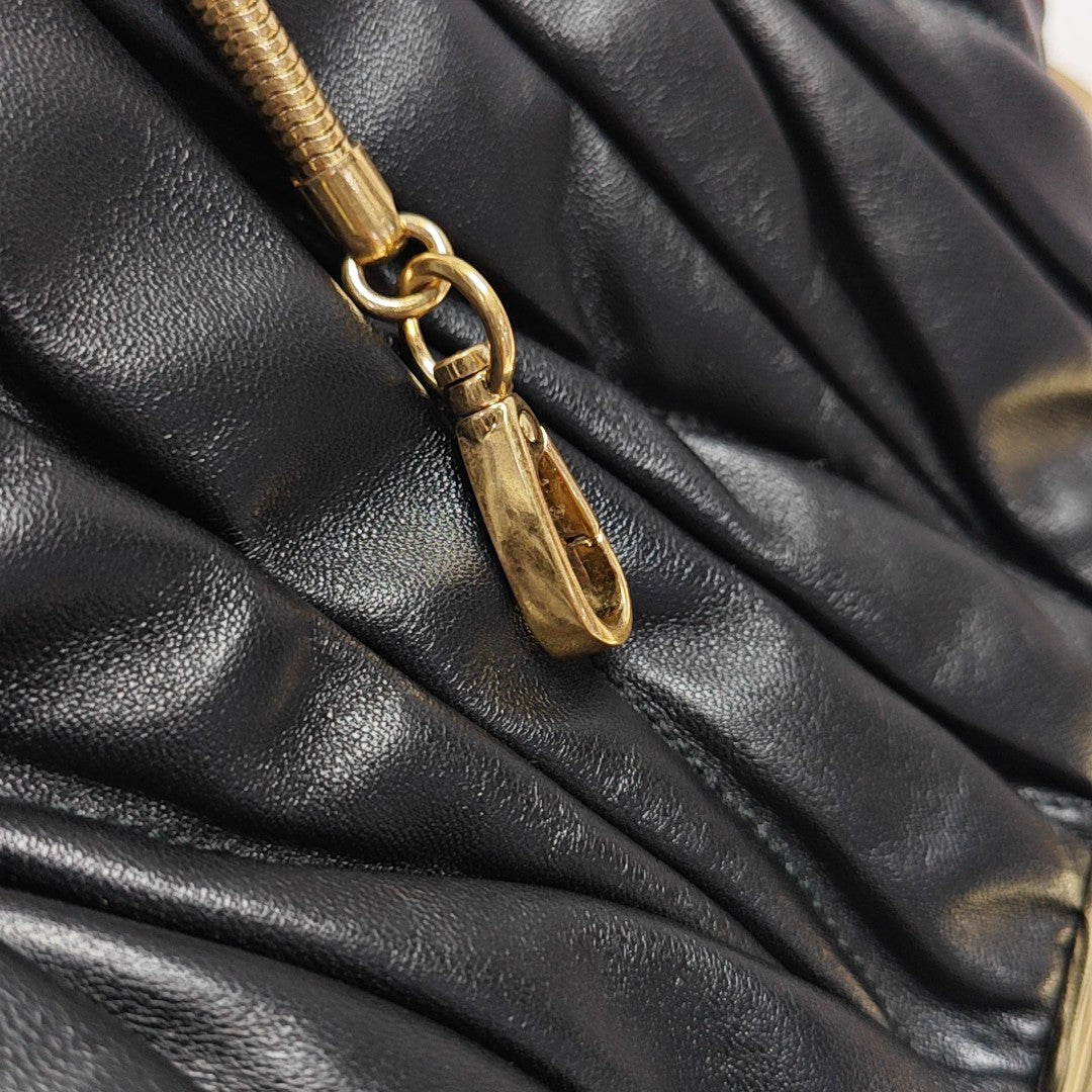 Miu Belle Lambskin Black