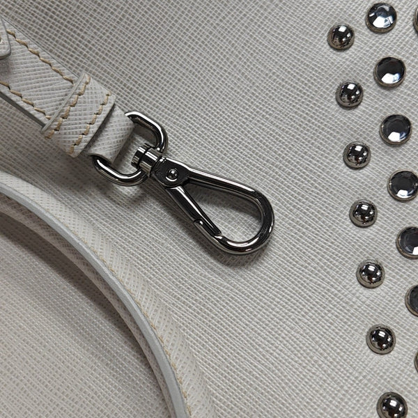 Galleria Extra Large Saffiano Calfskin White