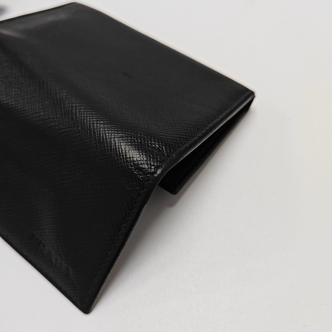 Saffiano Calfskin Key Pouch Black