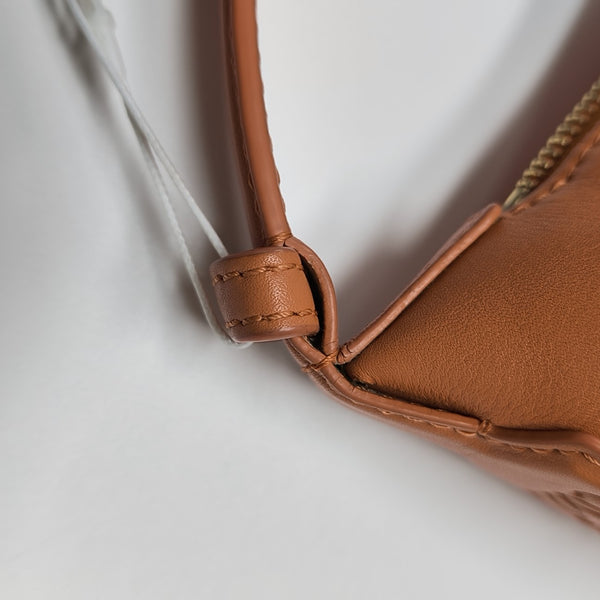 Leather Shoulder Bag Orange
