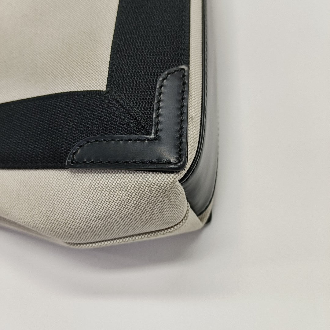 Navy Mini Canvas White