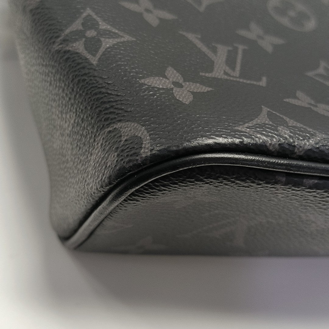 DISTRICT MM Monogram Coated Canvas Black