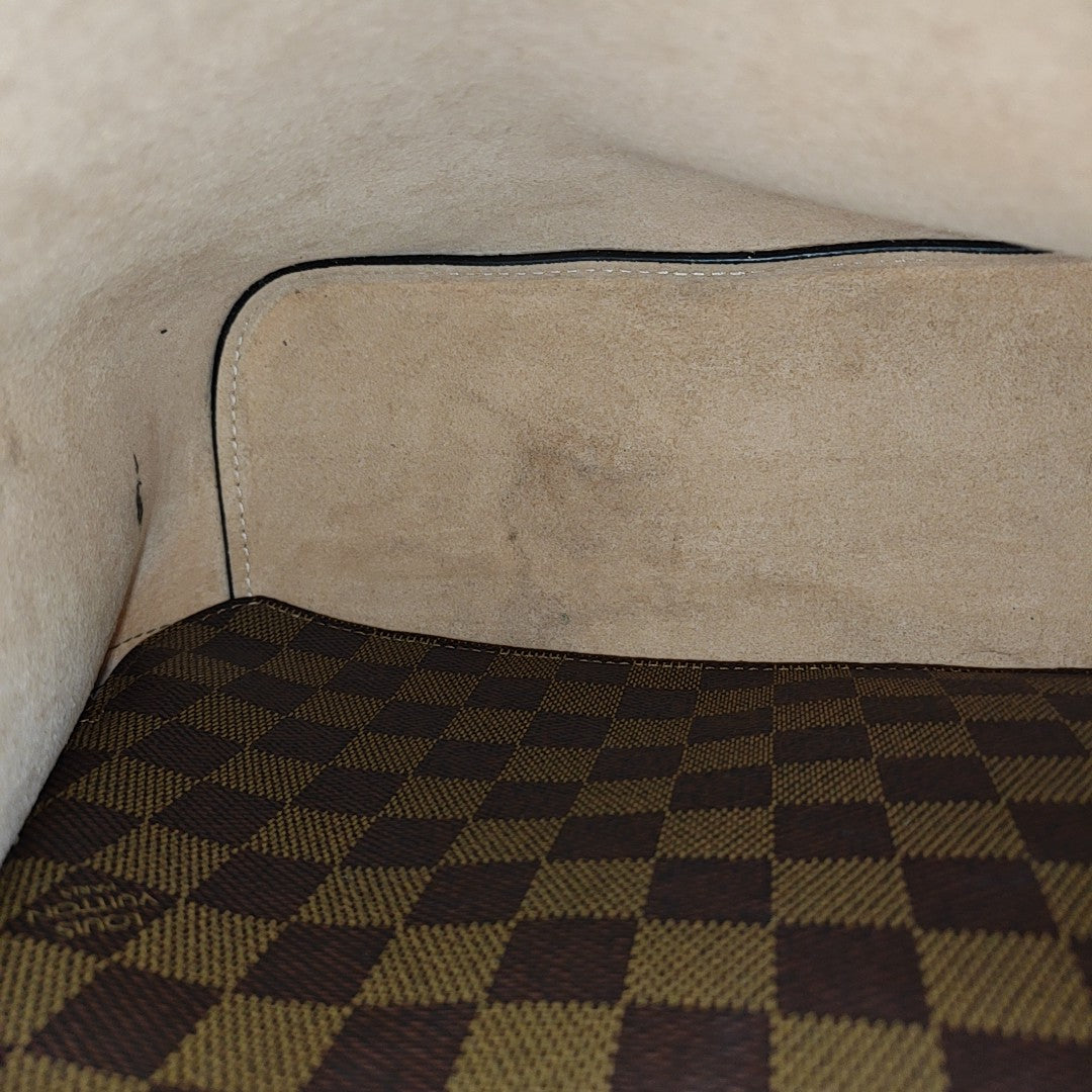 NÉONOÉ MM Damier Ebene Coated Canvas Brown