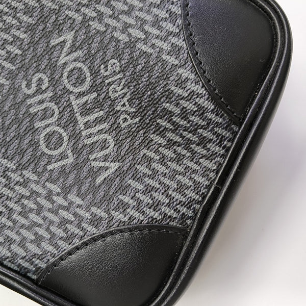 AMAZON Damier Graphite Coated Canvas Gray