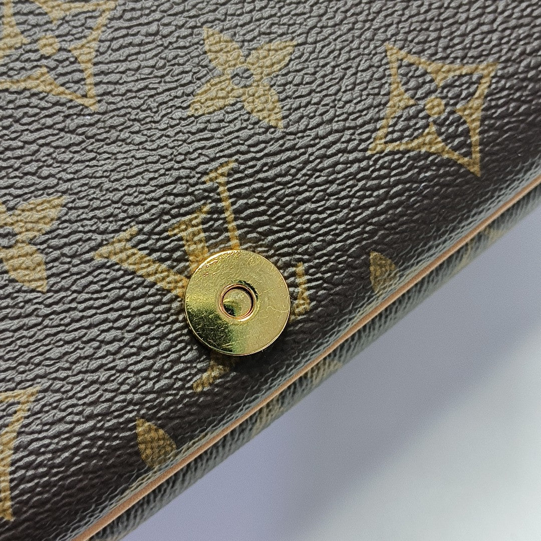 DIANE Monogram Coated Canvas Brown