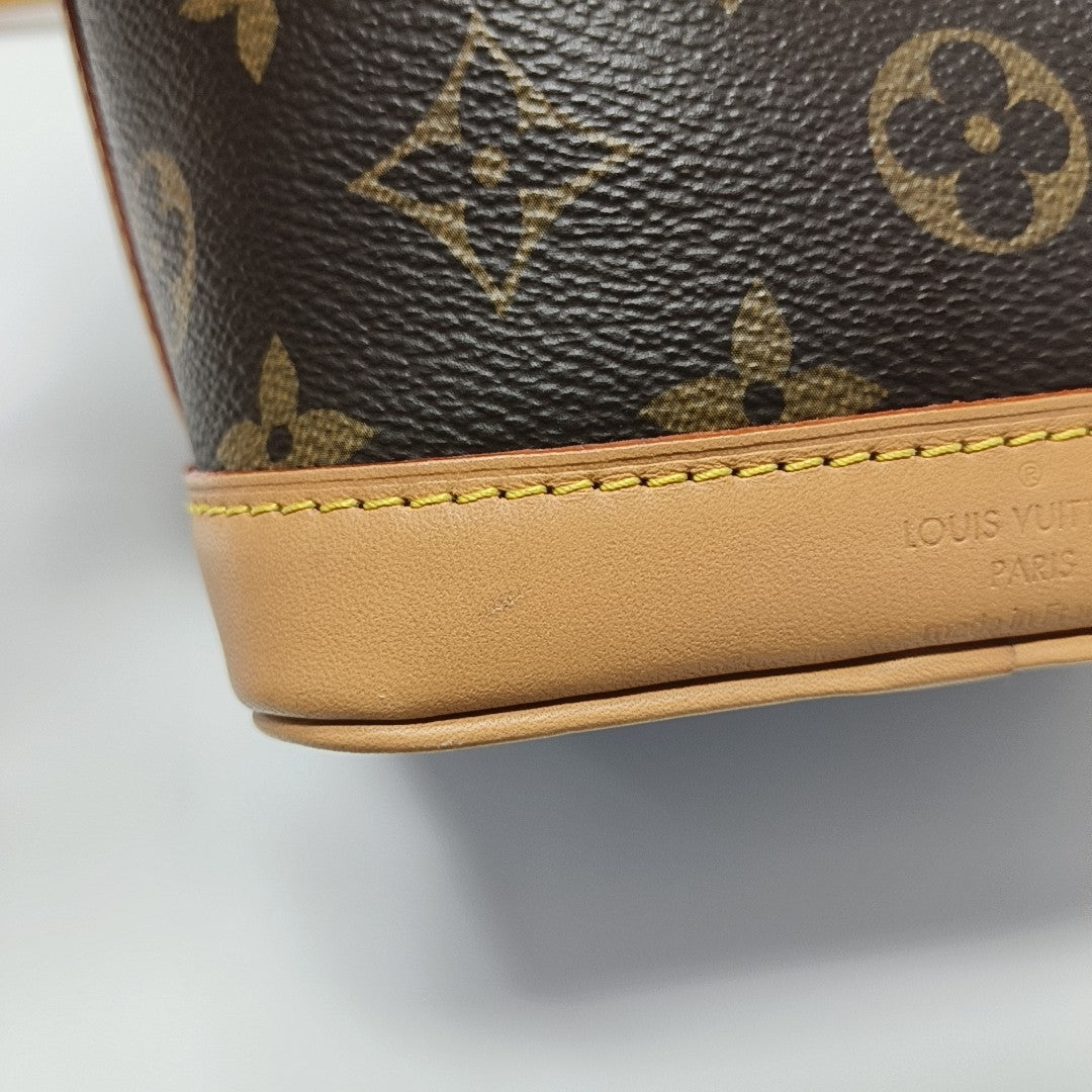 NOÉ Nano Monogram Coated Canvas Brown