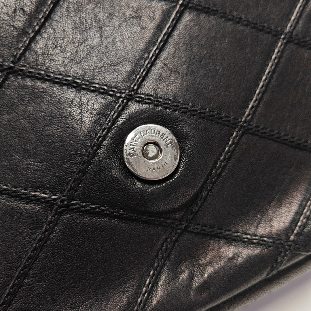 COLLEGE Medium Quilted Lambskin Black