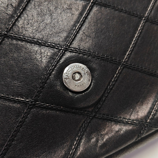 COLLEGE Medium Quilted Lambskin Black