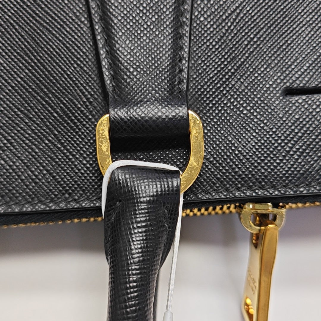 Saffiano Calfskin Tote Bag Black
