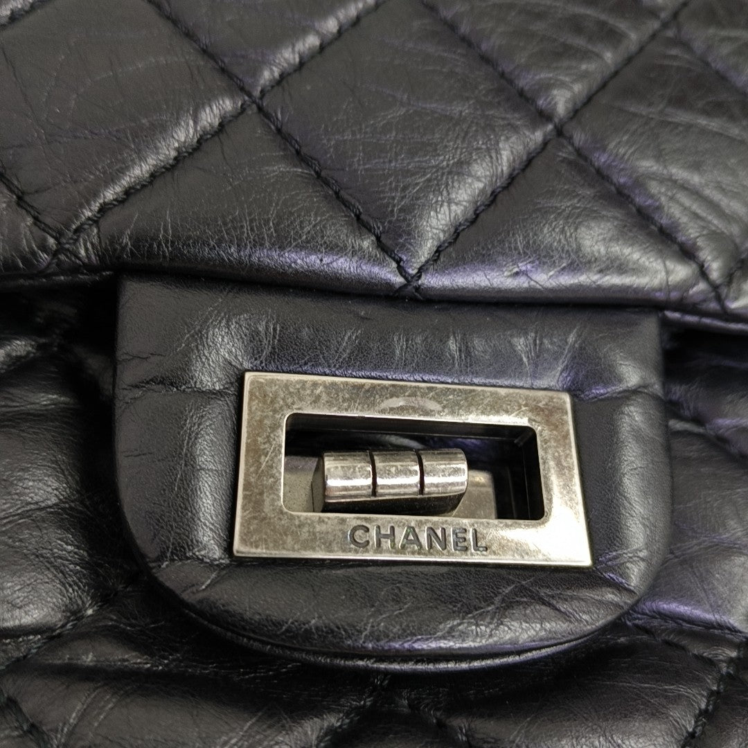 2.55 227 Quilted Calfskin Black