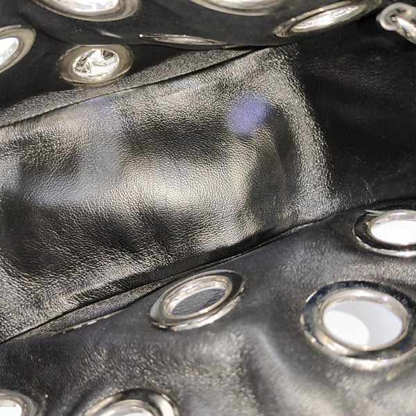 Calfskin Top Handle Bag Black