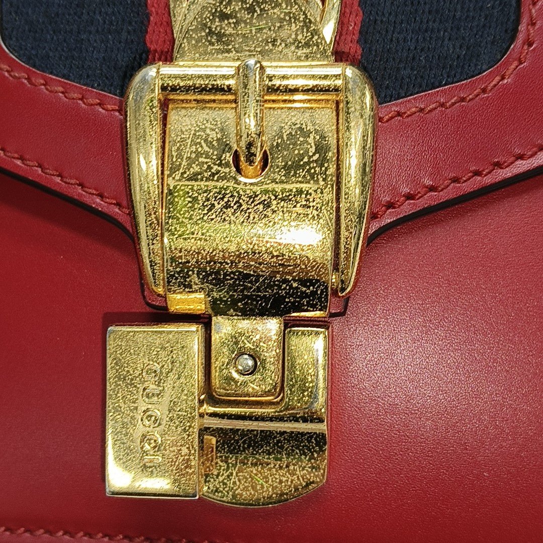 Sylvie Mini Calfskin Red