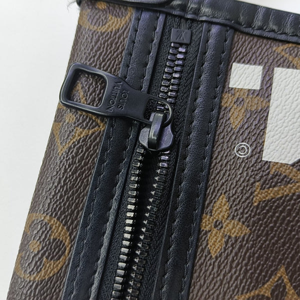 FLAT Monogram Coated Canvas Brown