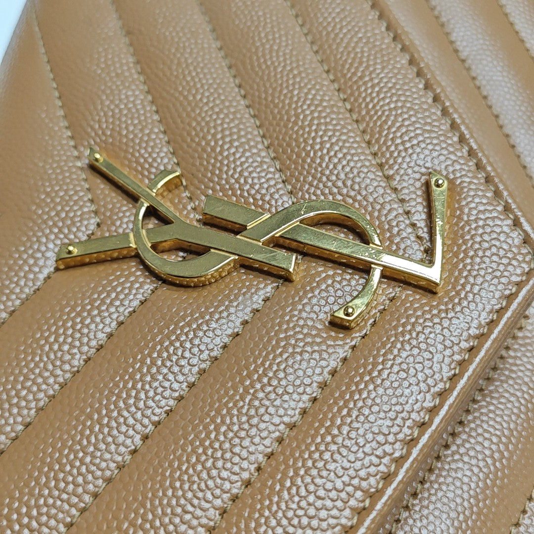 MONOGRAM Medium Quilted Calfskin Brown