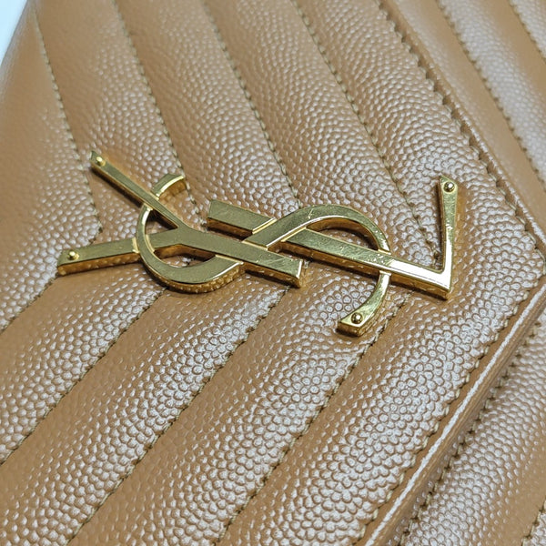 MONOGRAM Medium Quilted Calfskin Brown