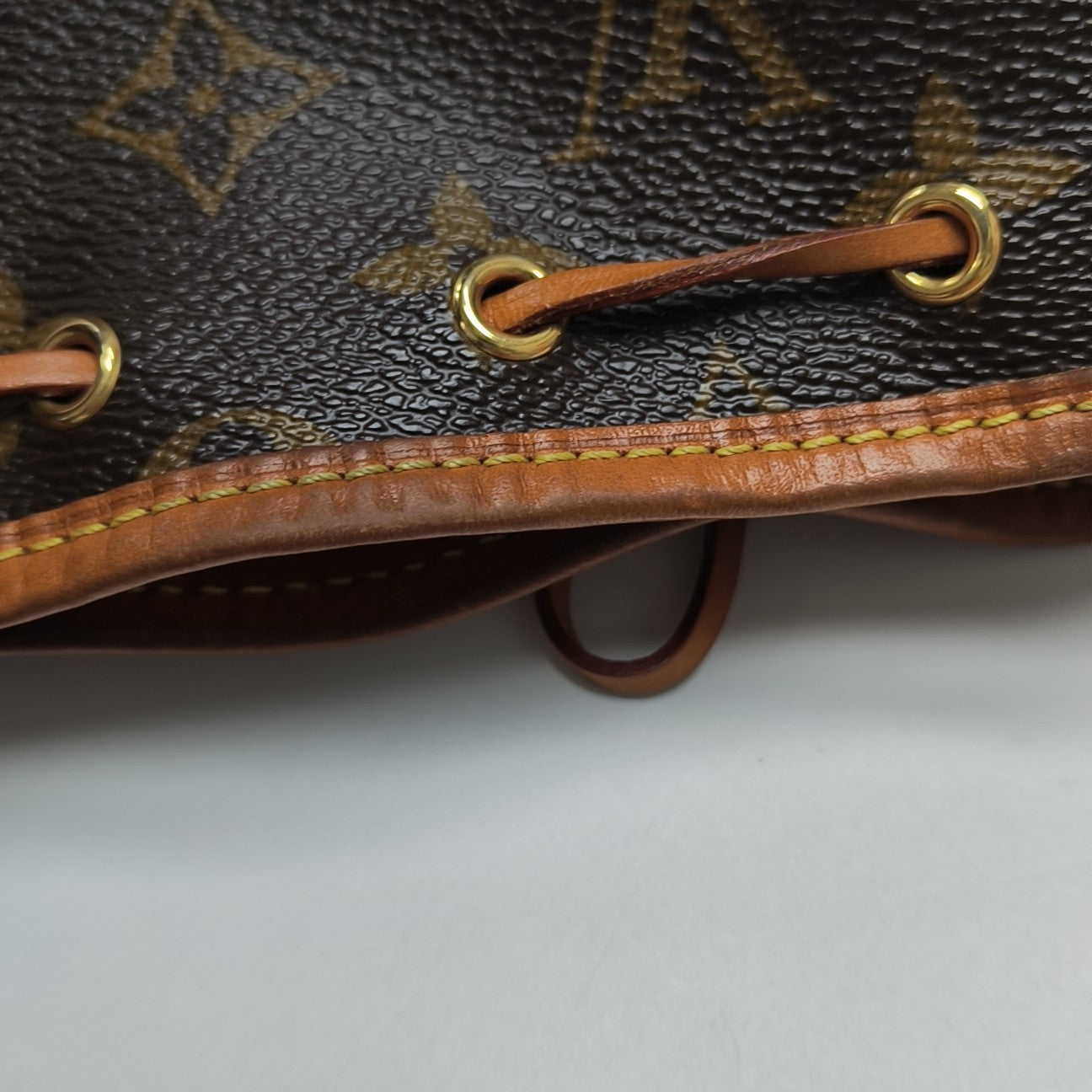 NÉONOÉ Nano Monogram Coated Canvas Brown