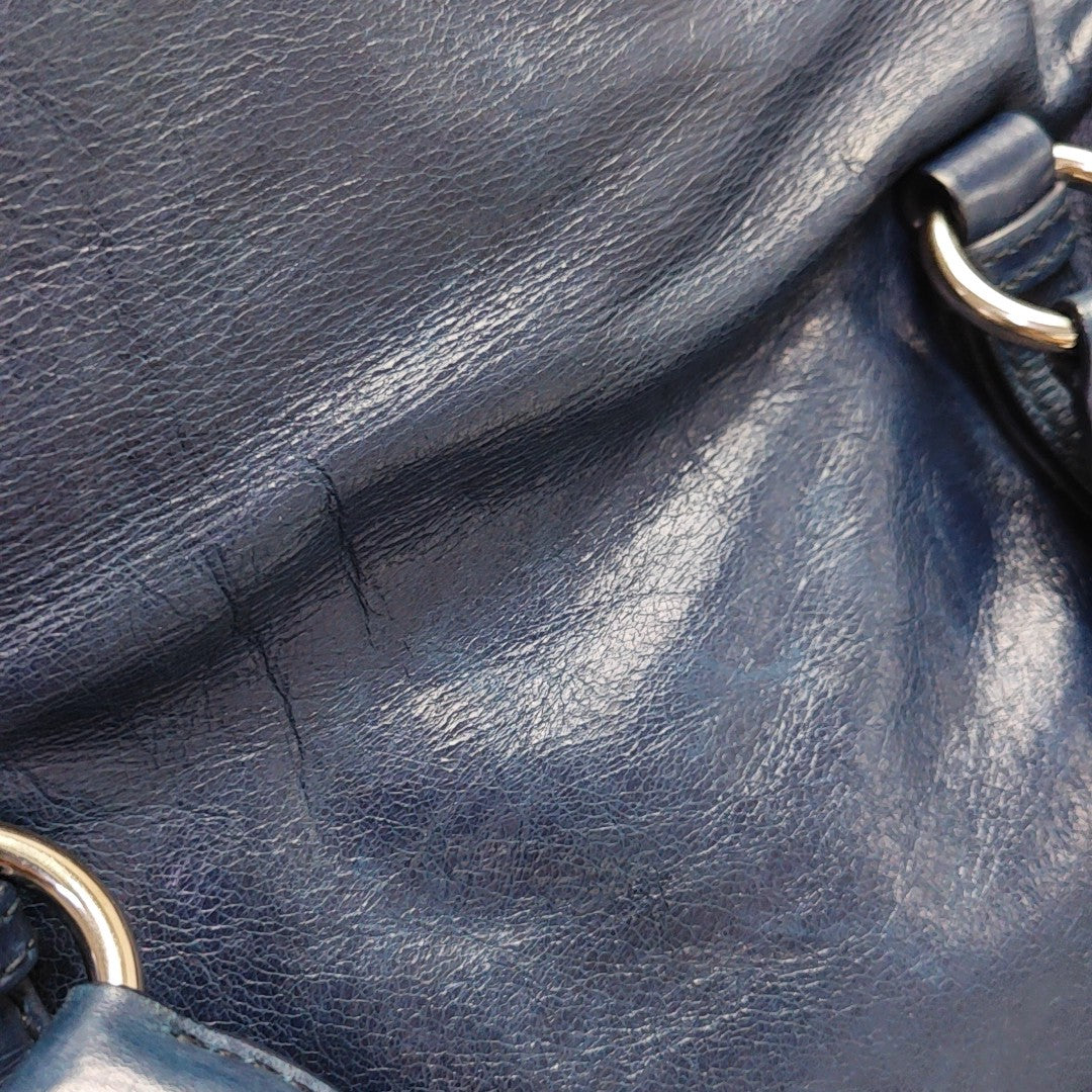 Bow Calfskin Blue
