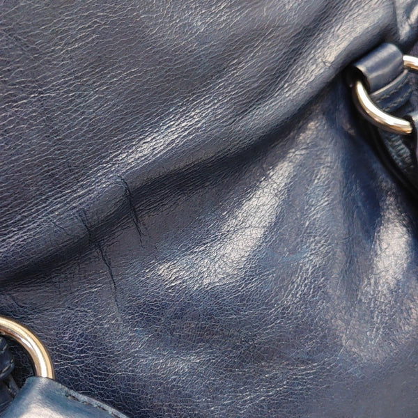 Bow Calfskin Blue