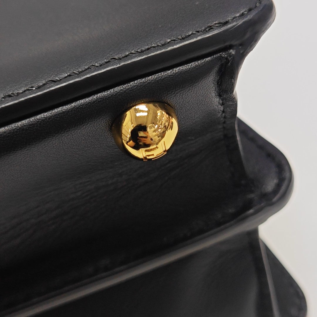 Peekaboo Small Calfskin Black